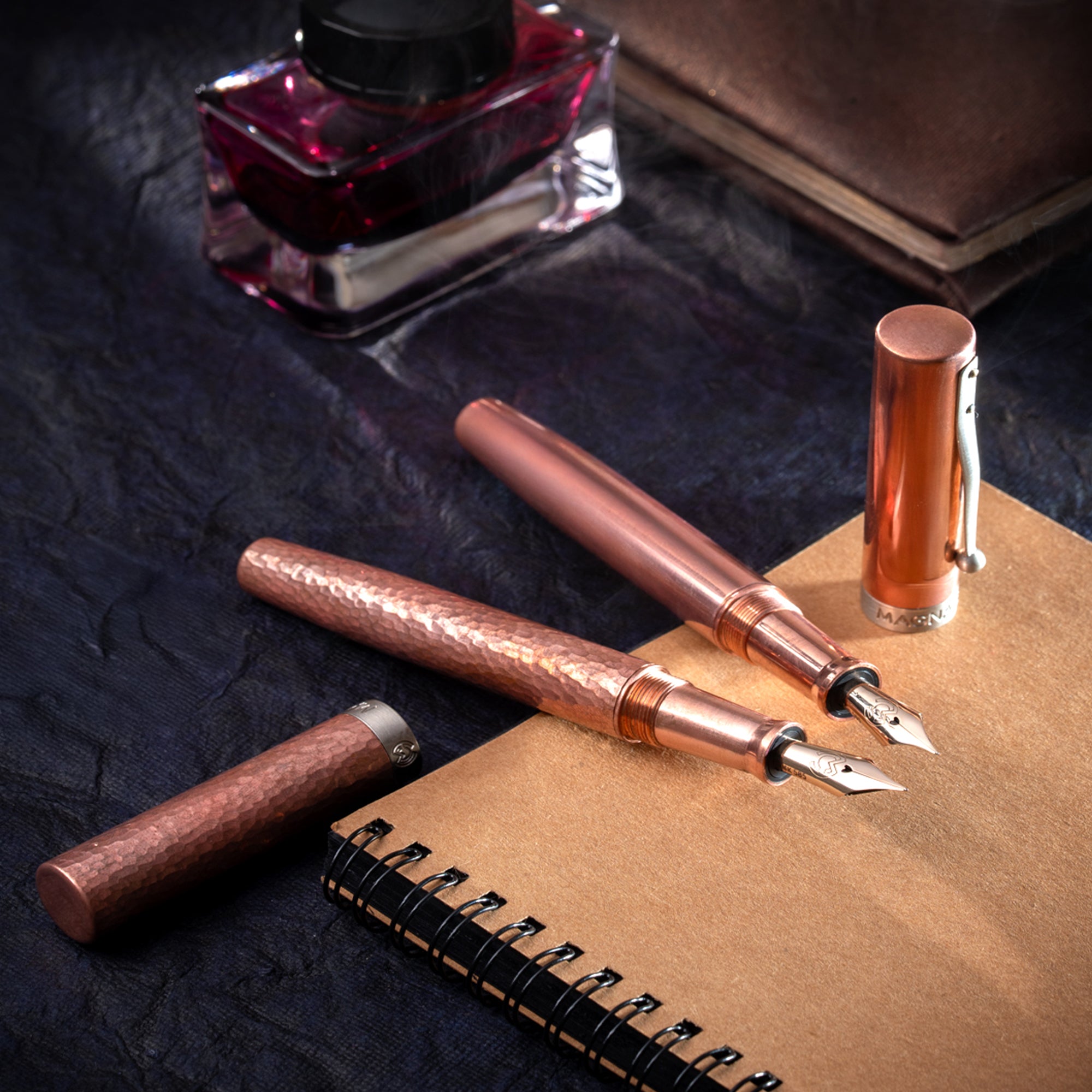 Mag 600 Fountain Pen - Copper Hand Hammered – Magna Carta Pen